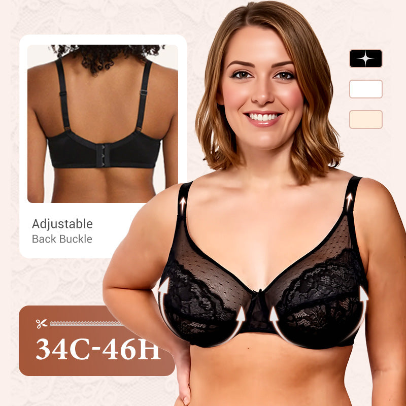 ⏳Limited Time 50% Discount💥Minimal Lace Bra with Full Coverage for All Sizes