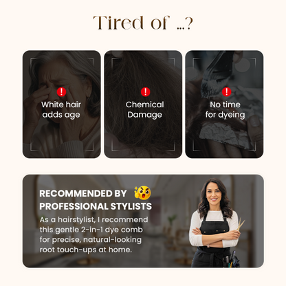 2-in-1 Convenient Hair Dye Comb For Gray Hair