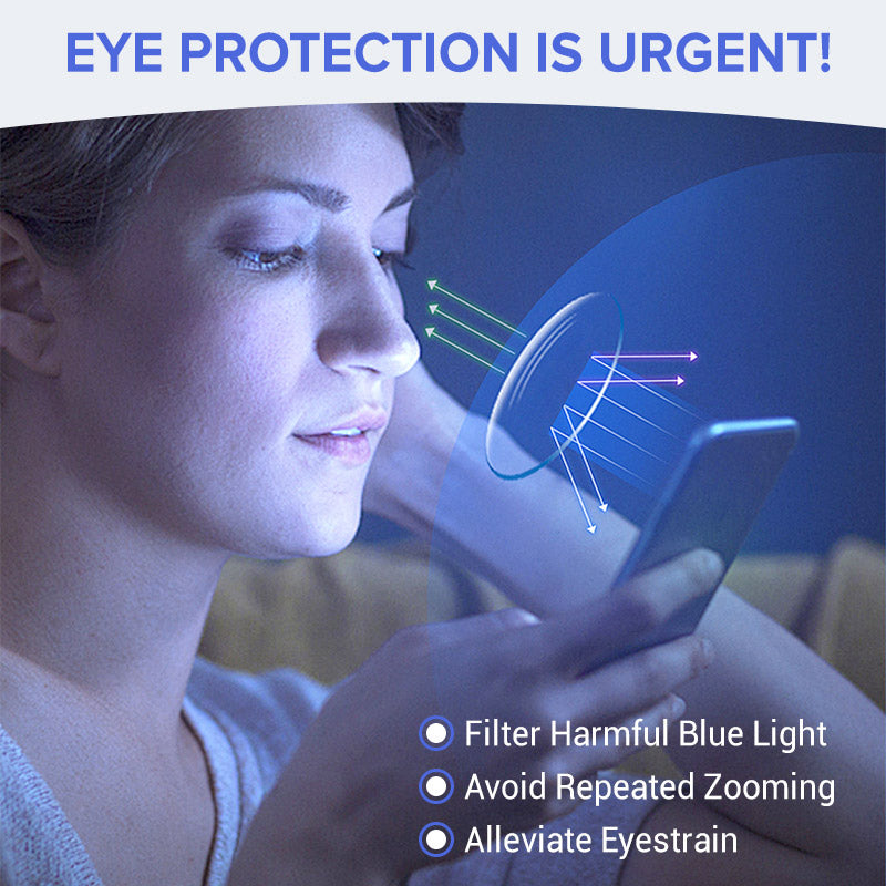 ✨Sapphire high hardness✨Anti blue progressive Far And Near Dual-Use Reading Glasses