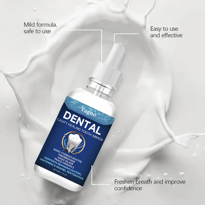 Yagoo Fluoride-Free Hydroxyapatite Tooth Armor Drops & Enamel Repair, Whitening & Fresh Breath
