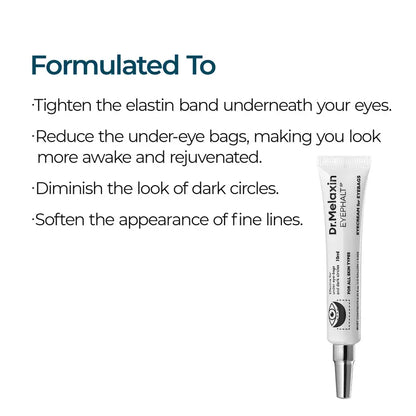 [Dr.Melaxin Official] Eyephalt Eye Cream | Eye Bag Remover Puffiness, Dark Circles, Wrinkles, Eye Skin Care EGF Anti-Aging, Niacinamide & Ceramide
