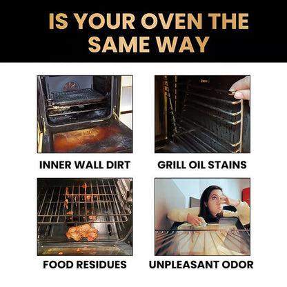 Oven & Grill Cleaner Spray – Dissolves Grease in 5 Mins, No Scrubbing & Eliminates Odors