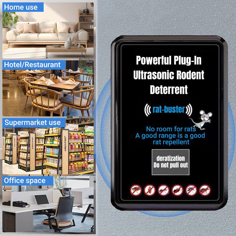 🔥Powerful Plug-In Ultrasonic Rodent Deterrent